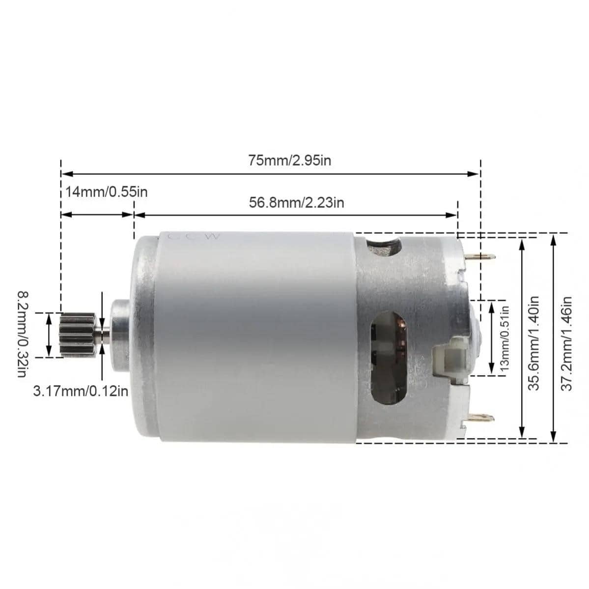 Eujgoov 6V Micro Motor RS550 High Speed 550-20000 U/min Spielzeugautomotor mit Metallgehäuse für Motorrad Ersatzteile (6V550-8000 U/min Eujgoov 6V Micro Motor RS550 High Speed 550-20000 U/min Spielzeugautomotor mit Metallgehäuse für Motorrad Ersatzteile (6V550-8000 U/min